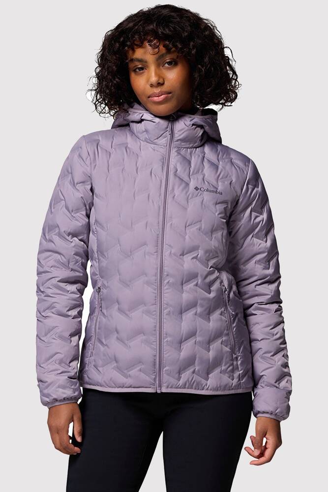 Kadın Delta Ridge II Down Kapüşonlu Kaz Tüyü Mont WK2769_554 Mor 