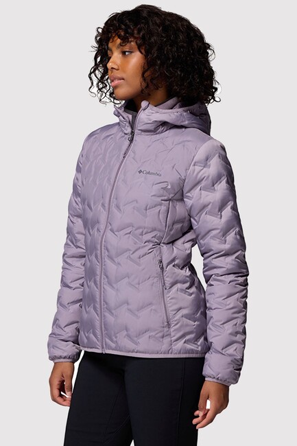 Kadın Delta Ridge II Down Kapüşonlu Kaz Tüyü Mont WK2769_554 Mor (3)