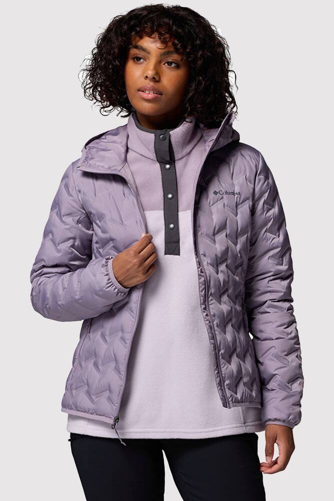 Kadın Delta Ridge II Down Kapüşonlu Kaz Tüyü Mont WK2769_554 Mor 