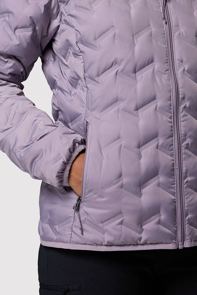 Kadın Delta Ridge II Down Kapüşonlu Kaz Tüyü Mont WK2769_554 Mor 