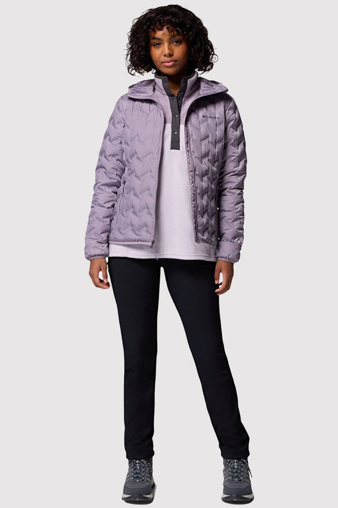 Kadın Delta Ridge II Down Kapüşonlu Kaz Tüyü Mont WK2769_554 Mor 