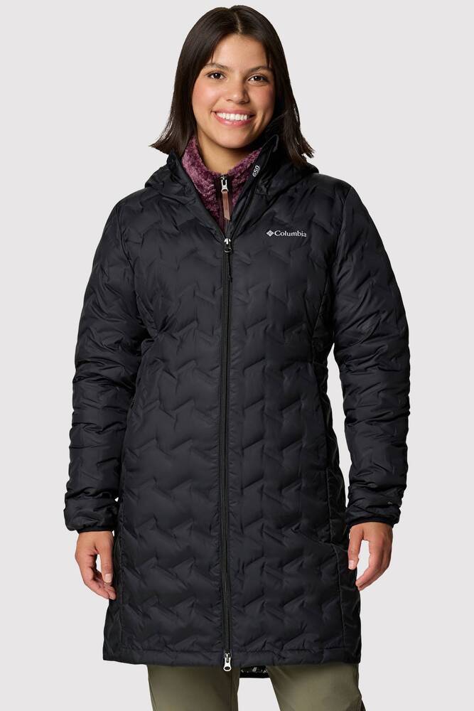 Kadın Delta Ridge II Long Down Kaz Tüyü Mont WK0440_010 Siyah 