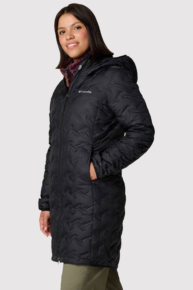 Kadın Delta Ridge II Long Down Kaz Tüyü Mont WK0440_010 Siyah 