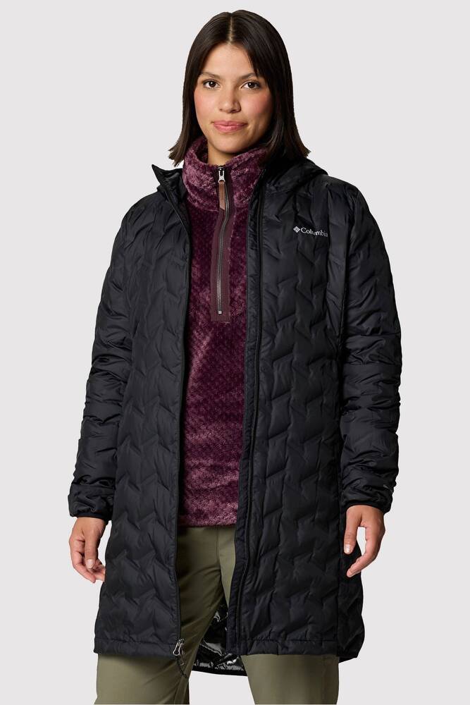 Kadın Delta Ridge II Long Down Kaz Tüyü Mont WK0440_010 Siyah 