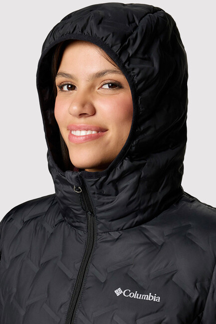 Kadın Delta Ridge II Long Down Kaz Tüyü Mont WK0440_010 Siyah - Thumbnail