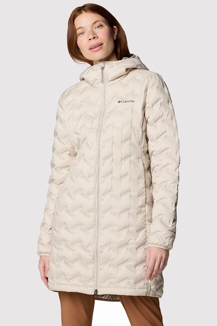 Kadın Delta Ridge II Long Down Kaz Tüyü Mont WK0440_278 Bej (1)