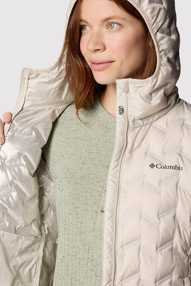 Kadın Delta Ridge II Long Down Kaz Tüyü Mont WK0440_278 Bej 