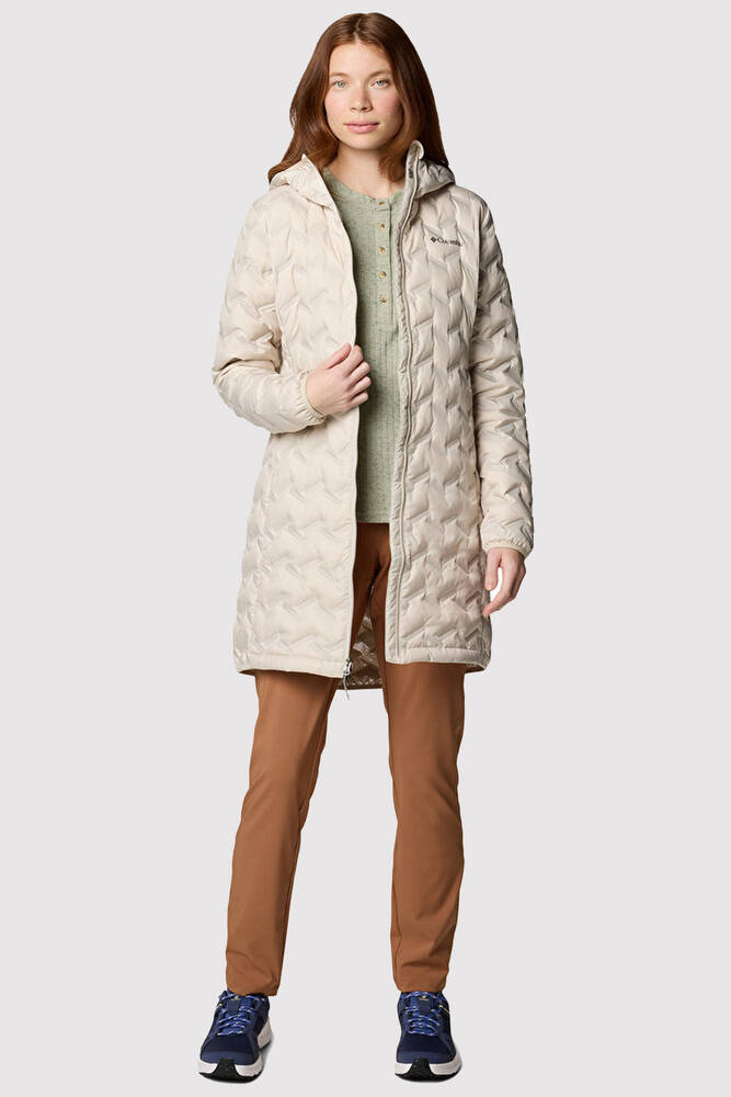 Kadın Delta Ridge II Long Down Kaz Tüyü Mont WK0440_278 Bej 