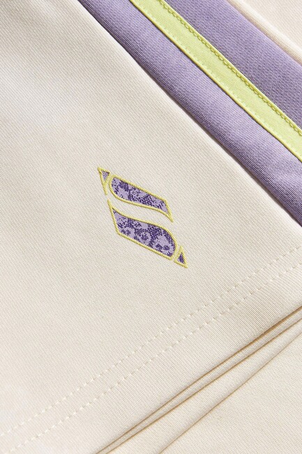 Kadın Diagonal Şort S2510049-102 Ekru - Thumbnail