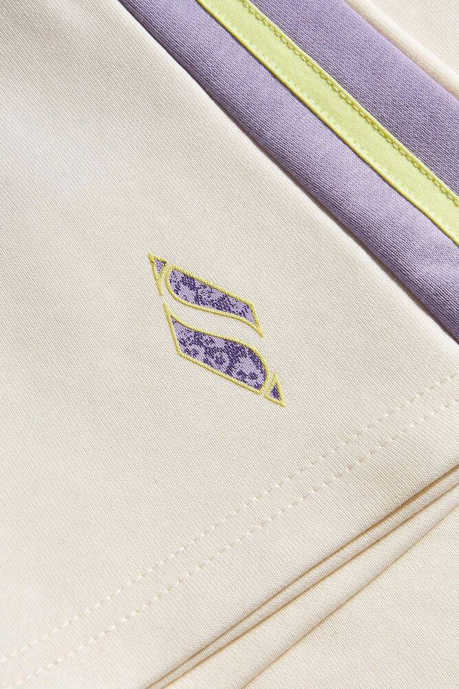 Kadın Diagonal Şort S2510049-102 Ekru 