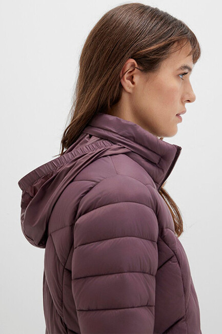 Kadın Dik Yaka Ceket 110698-70260 Mor - Thumbnail