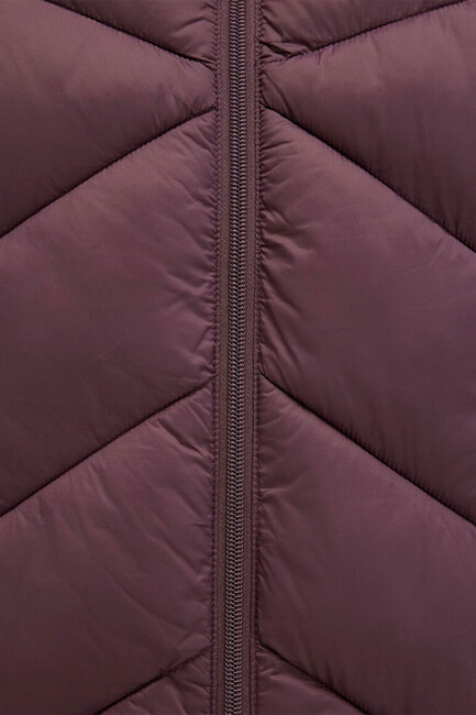 Kadın Dik Yaka Ceket 110698-70260 Mor - Thumbnail