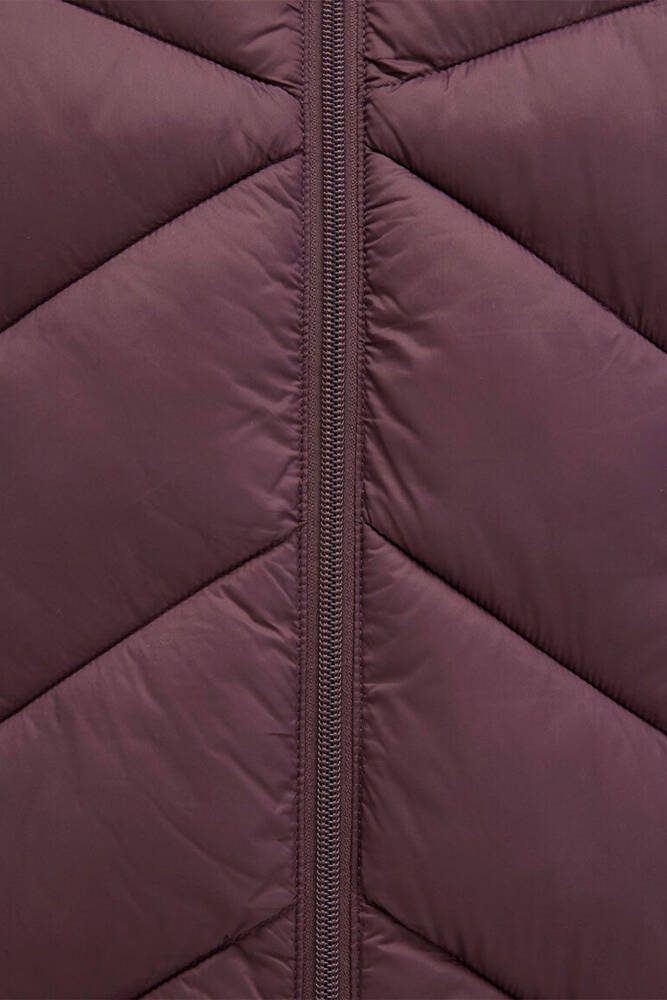 Kadın Dik Yaka Ceket 110698-70260 Mor 