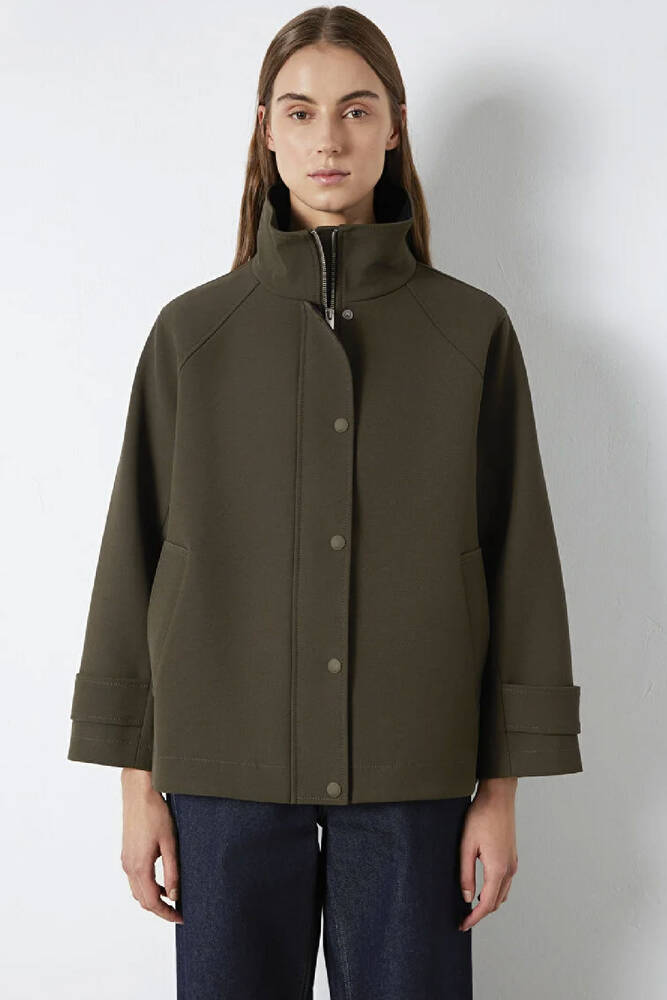 Kadın Dik Yaka Ceket 1110827-71543 Haki 