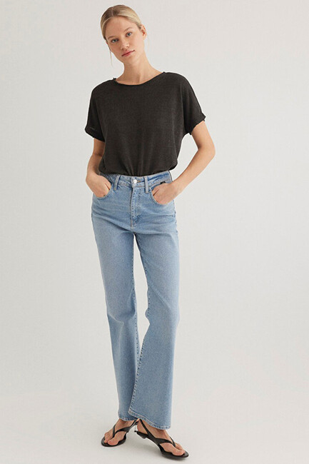 Kadın Dokulu Tişört 167311-70087 Gri (3)