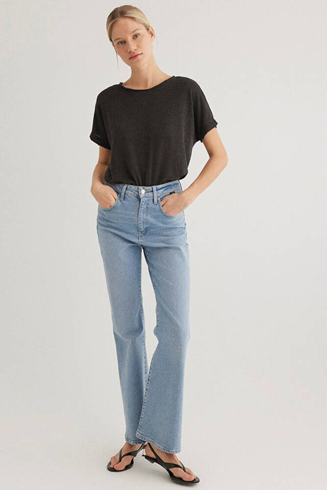 Kadın Dokulu Tişört 167311-70087 Gri 