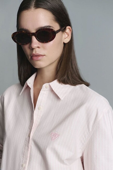 Kadın Dokuma Gömlek 1211420-91459 Pembe (2)