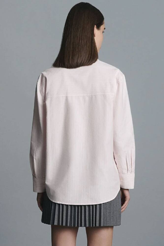 Kadın Dokuma Gömlek 1211420-91459 Pembe 