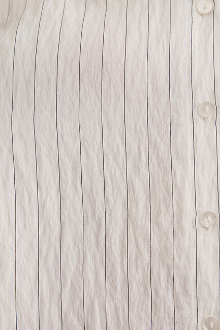 Kadın Dokuma Kısa Gömlek 1211025-85353 Siyah - Thumbnail