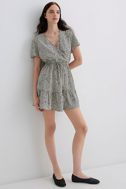 Kadın Dokuma Mini Elbise 1310678-90790 Siyah (2)