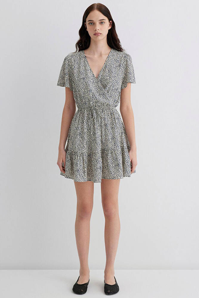 Kadın Dokuma Mini Elbise 1310678-90790 Siyah 