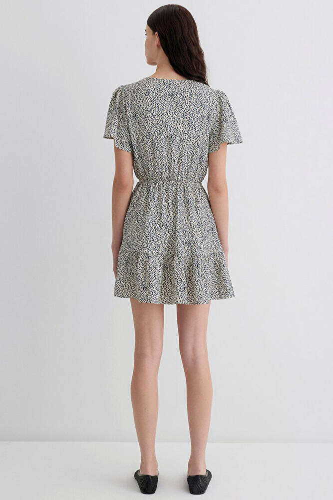 Kadın Dokuma Mini Elbise 1310678-90790 Siyah 