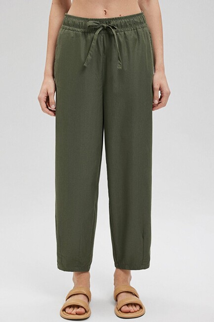 Kadın Dokuma Pantolon 1010425-71559 Yeşil (3)