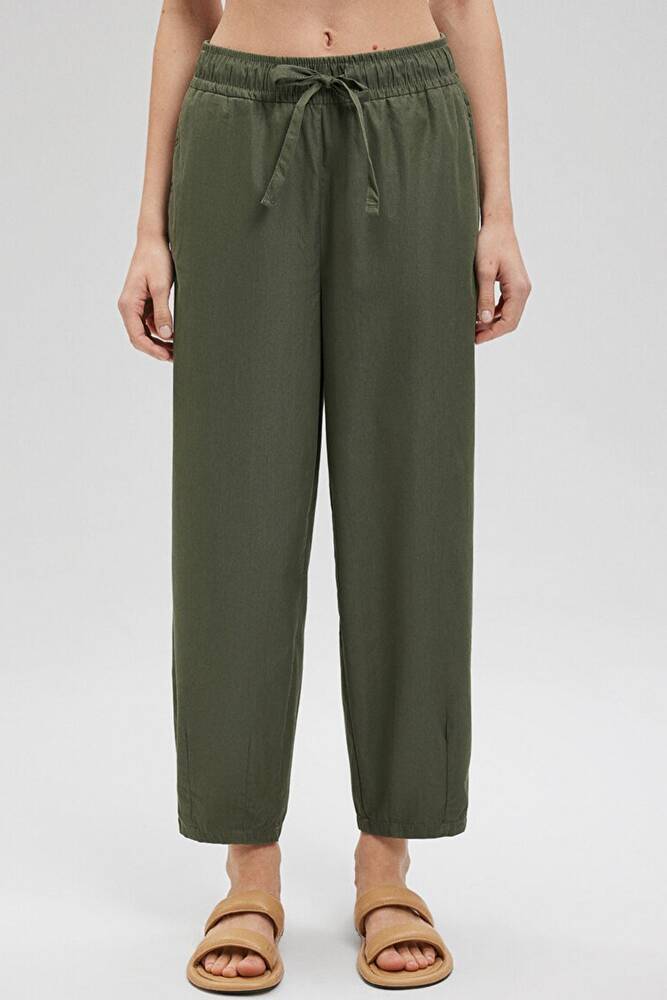 Kadın Dokuma Pantolon 1010425-71559 Yeşil 