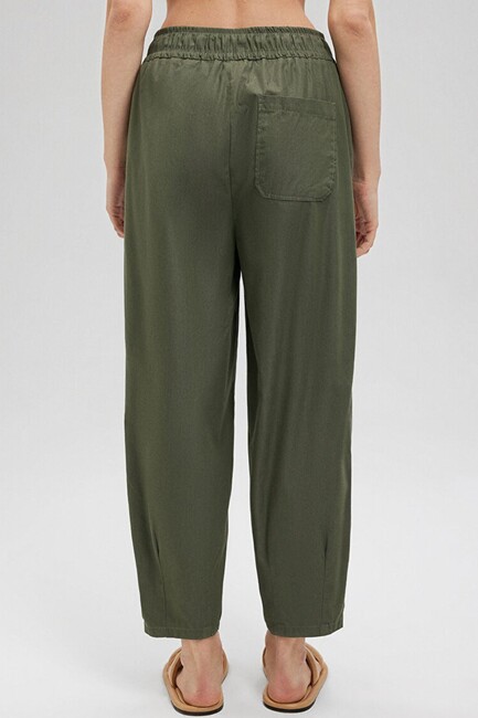 Kadın Dokuma Pantolon 1010425-71559 Yeşil - Thumbnail