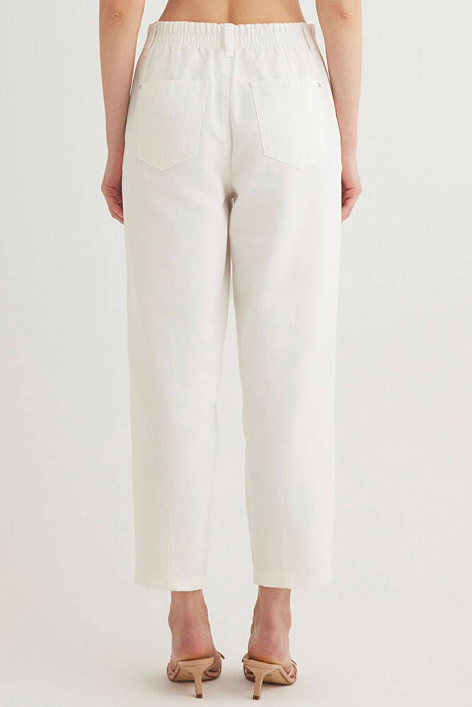 Kadın Dokuma Pantolon 1010649-70057 Beyaz 