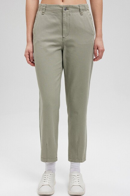 Kadın Dokuma Pantolon 1010649-71484 Haki (2)