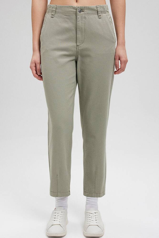 Kadın Dokuma Pantolon 1010649-71484 Haki 