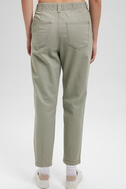 Kadın Dokuma Pantolon 1010649-71484 Haki (3)