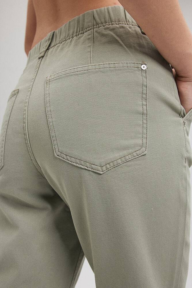 Kadın Dokuma Pantolon 1010649-71484 Haki 