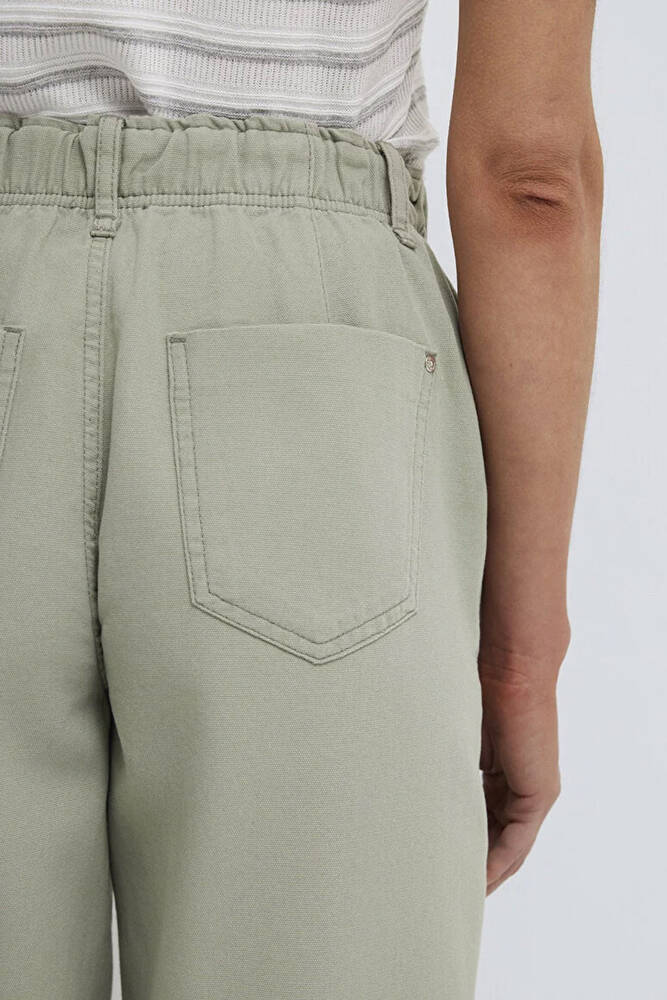 Kadın Dokuma Pantolon 1010649-71484 Haki 