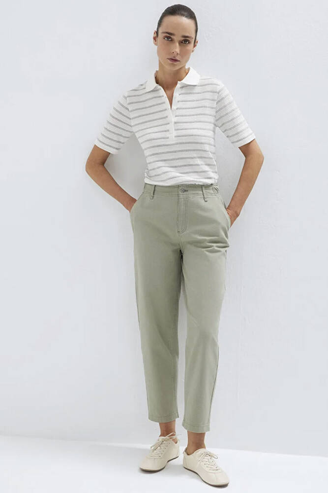Kadın Dokuma Pantolon 1010649-71484 Haki 