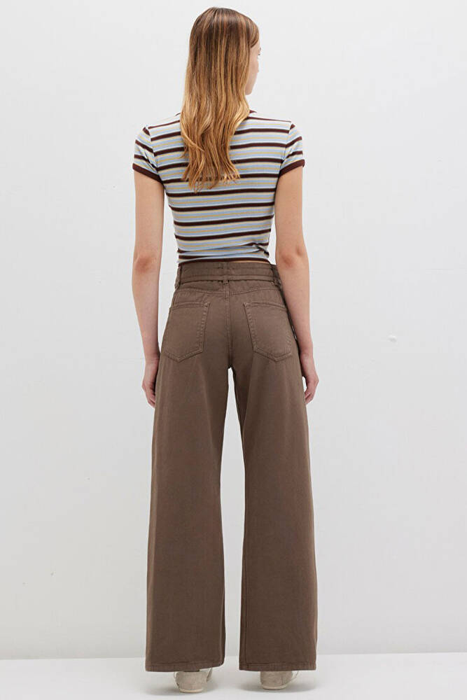 Kadın Dokuma Pantolon 1011029-71546 Haki 