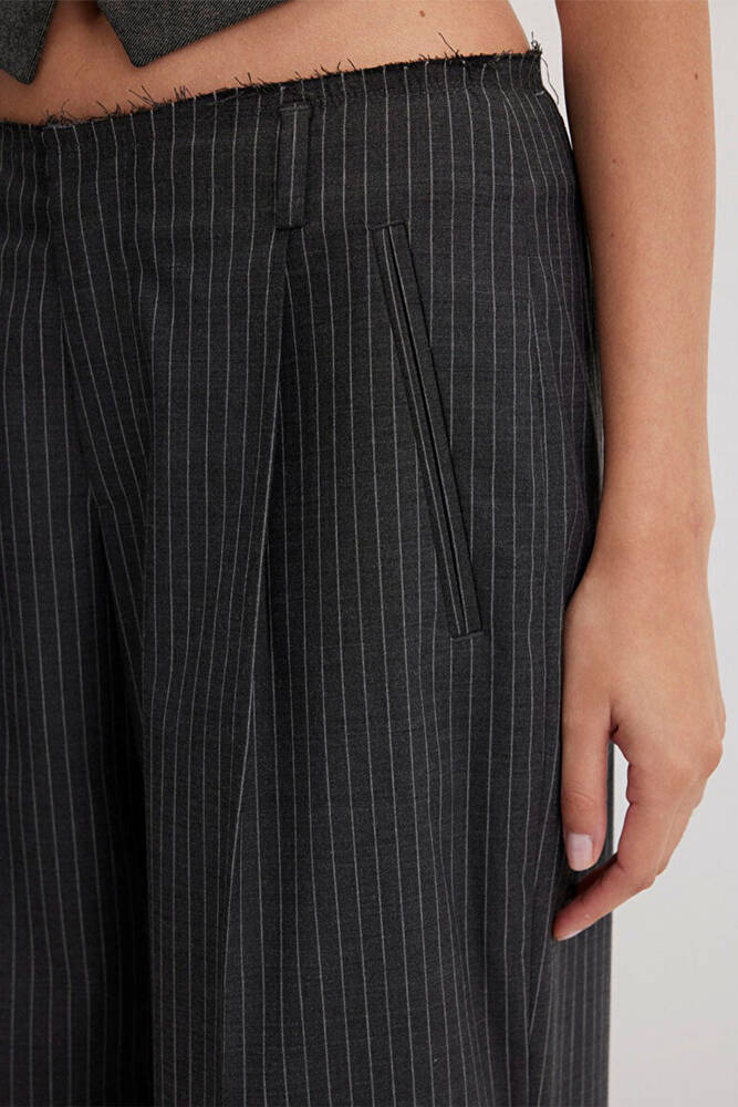 Kadın Dokuma Pantolon 1011129-89329 Gri 