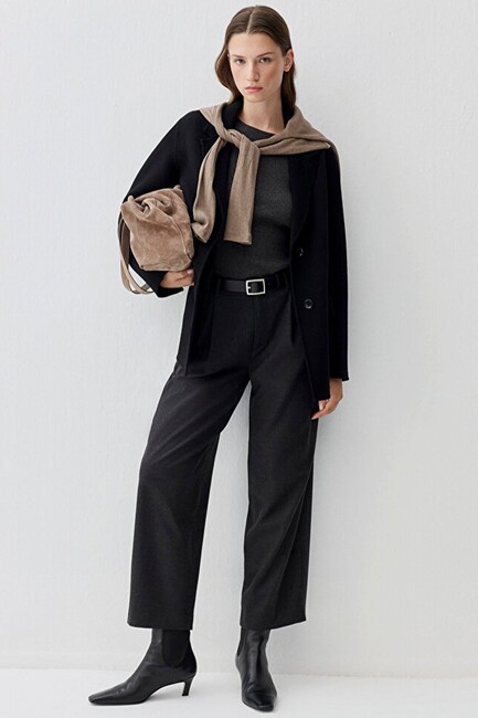 Kadın Dokuma Pantolon 1011131-87829 Gri (2)