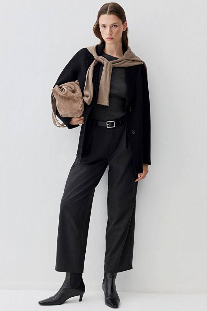 Kadın Dokuma Pantolon 1011131-87829 Gri 