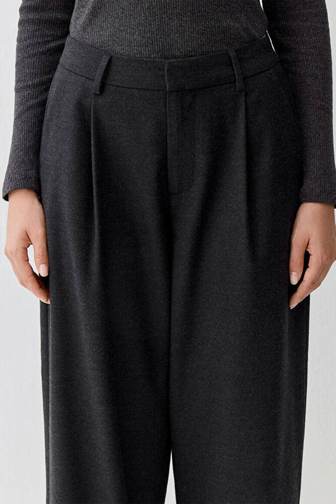 Kadın Dokuma Pantolon 1011131-87829 Gri 