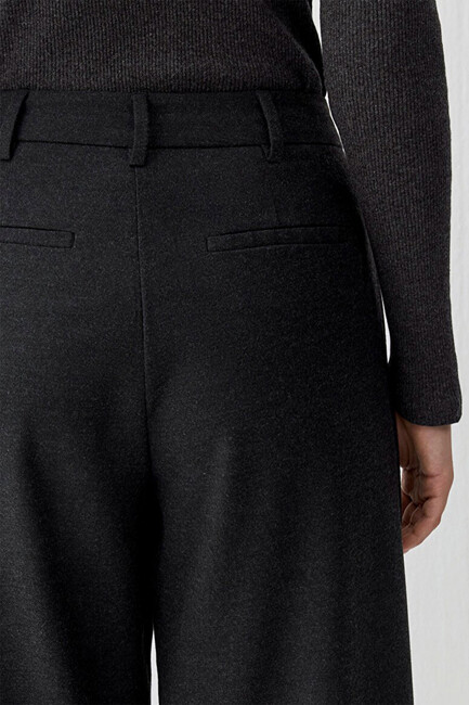 Kadın Dokuma Pantolon 1011131-87829 Gri - Thumbnail