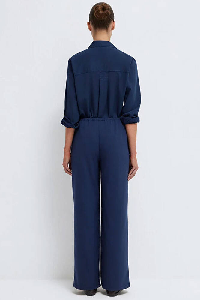 Kadın Dokuma Pantolon 1011153-70497 Lacivert 