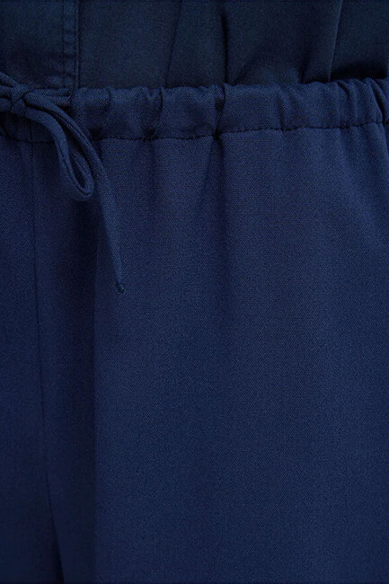 Kadın Dokuma Pantolon 1011153-70497 Lacivert - Thumbnail