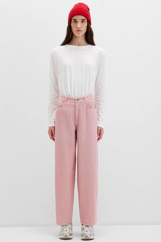 Kadın Dokuma Pantolon 1011174-70971 Pembe 