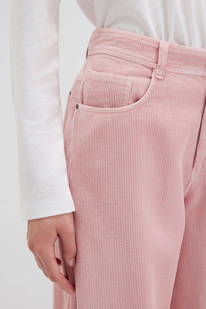 Kadın Dokuma Pantolon 1011174-70971 Pembe 