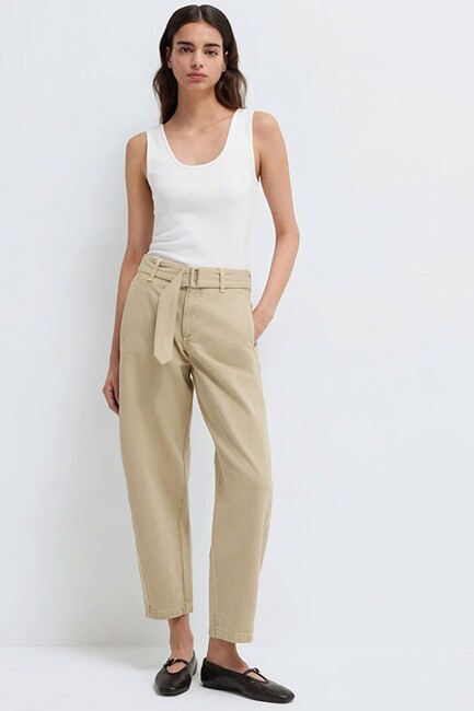 Kadın Dokuma Pantolon 1011183-70153 Bej (1)