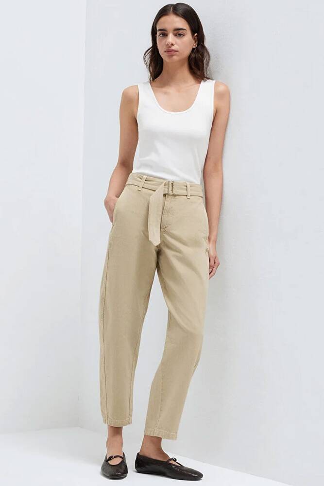 Kadın Dokuma Pantolon 1011183-70153 Bej 
