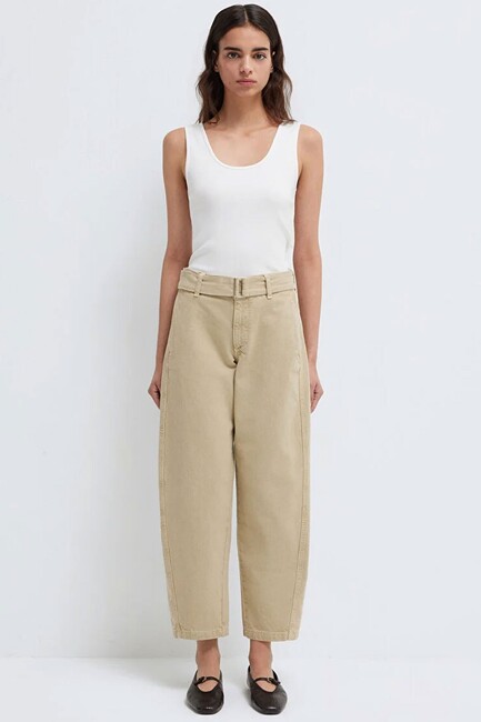 Kadın Dokuma Pantolon 1011183-70153 Bej (3)