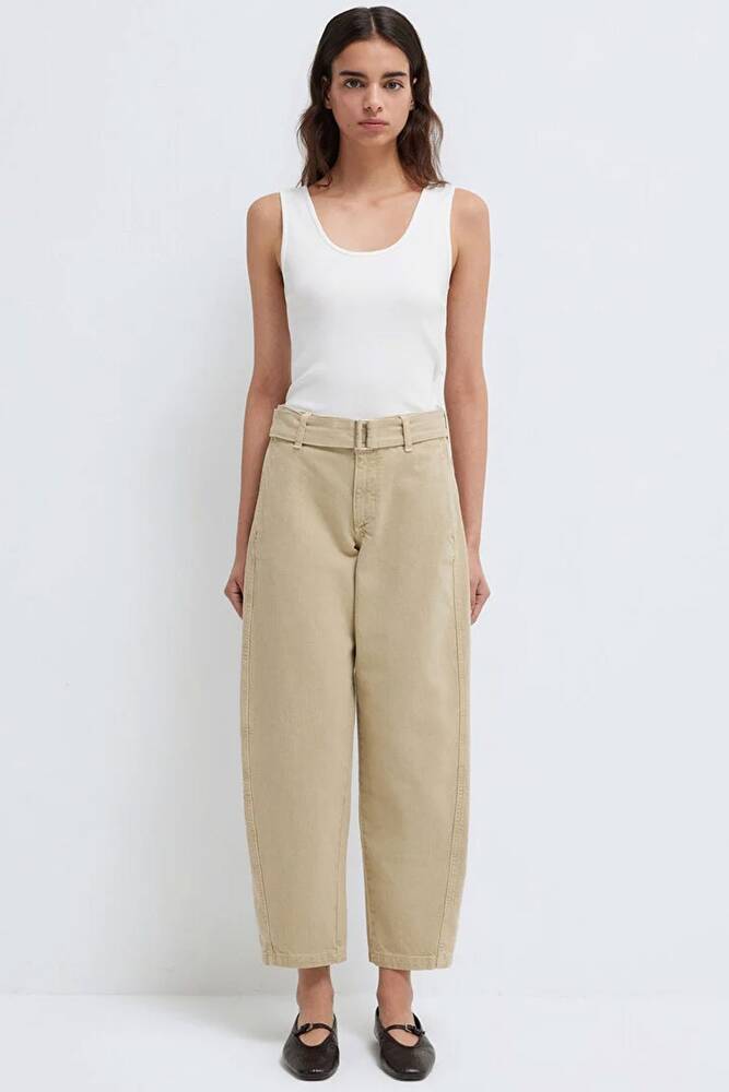 Kadın Dokuma Pantolon 1011183-70153 Bej 